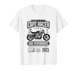 Cafe Racer Motorrad Geburtstag Biker Jahrgang 1993 T-Shirt von JRRTS Motorrad-Geburtstags-Designs