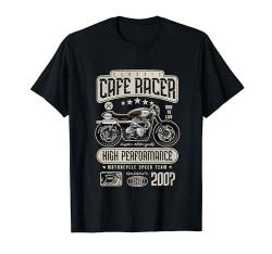 Cafe Racer Motorrad Geburtstag Biker Jahrgang 2007 T-Shirt von JRRTS Motorrad-Geburtstags-Designs