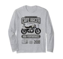 Cafe Racer Motorrad Geburtstag Biker Jahrgang 2008 Langarmshirt von JRRTS Motorrad-Geburtstags-Designs