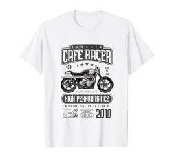 Cafe Racer Motorrad Geburtstag Biker Jahrgang 2010 T-Shirt von JRRTS Motorrad-Geburtstags-Designs