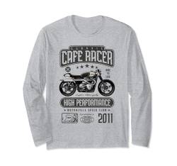 Cafe Racer Motorrad Geburtstag Biker Jahrgang 2011 Langarmshirt von JRRTS Motorrad-Geburtstags-Designs