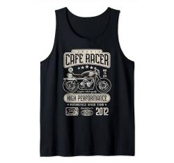 Cafe Racer Motorrad Geburtstag Biker Jahrgang 2012 Tank Top von JRRTS Motorrad-Geburtstags-Designs