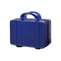 JRink Tolida Make-up-Reisetasche, Hartschale, Kosmetik-Organizer-Tasche mit Gummiband, tragbarer Mini-ABS-Tragekoffer, wasserdicht, abschließbar, blau von JRink