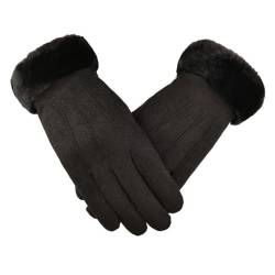 JSKWIKE Handschuhe Winter Warm Flauschige Touchscreen Warme Handschuhe Winter Winterhandschuhe von JSKWIKE