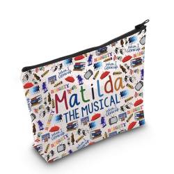 Broadway Make-up-Tasche für Musiktheater, Geschenk für Musikliebhaber, mit Reißverschluss, Matild Bag EU, Kosmetiktasche mit Aufdruck von JTOUK