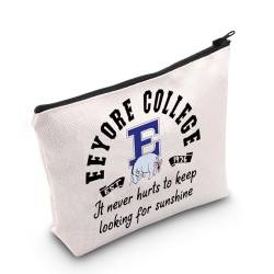 I-Aah-Liebhaber, Geschenk, I-Aah College Est. 1926 I-Aah inspirierte Make-up-Tasche mit Reißverschluss, Eeyore College Eu, Kosmetiktasche mit Aufdruck von JTOUK