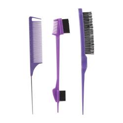 3-teilige Praktische Haar Styling Lösung Doppelseitige Haarkämme Haar Werkzeug Set Für Zuhause Und Salon Neuer Styling Trennkamm von JTQYFI
