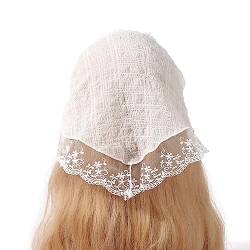 Zarter Blumenmuster Spitzen Turban Hot Girl Haarschal Transparentes Stirnband Für Frauen Foto Haar Accessoire Spitzen Stirnbänder Für Frauen Breite Blumen Braut Stirnbänder Für Hochzeit Spitzen von JTQYFI