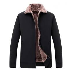 JUBEN für männer herren sweatjacke ohne kapuze wendejacke herren coole jacken herren flanell hemdjacke jacken für männer herren weste mit kapuze bomberjacke herren schwarz leinen sakko von JUBEN