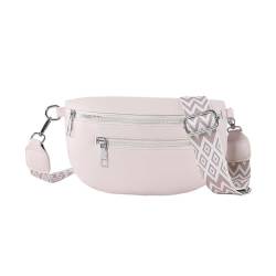 JUCHRZEY Stilvolle Damen-Umhängetasche mit breitem Riemen, Vintage-Brusttasche, mehrere Taschen, einfache Umhängetasche, Reise- und Outdoor-Tasche von JUCHRZEY