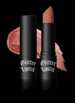 Glitter Lipstick Lip Gloss, Rot Lila Schwarz Langanhaltender Glitter Lip Stick Makeup Geschenk (2) von JUDEWY