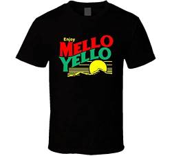 80's Retro Enjoy Mellow Yellow Drink T Shirt von JUEQI