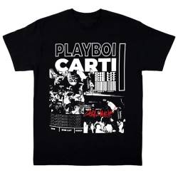 Playboi Carti T-Shirt Black S-4XL Shirt THA1322 Black XL von JUEQI