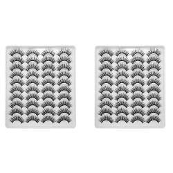 JUFUM 40 Paare 3D-Wimpern für Chemische Fasern Natürliche Falsche Wimpern Dramatisches Volumen Gefälschte Wimpern Make-Up-Verlängerung Wimpern von JUFUM