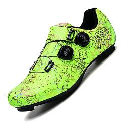 JUHUYP Fahrradschuhe Herren Damen Radschuhe Rennradschuhe MTB Schuhe Kompatibel mit SPD SPD-SL Radsportschuhe von JUHUYP