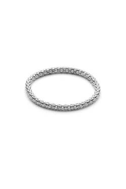 JUKSEREI Damen Ring Acorn Fingerring Silber - Flexibler Damenring Silber 925 - Größe 51 JUK-RCH171s von JUKSEREI