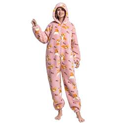 JULGIRL Erwachsene Unisex Onesie Tier Schlafanzug Cosplay Pyjamas Halloween Karneval Kostüm Loungewear von JULGIRL