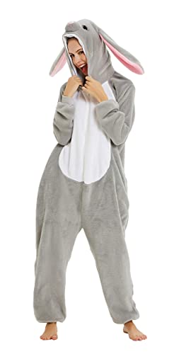 JULGIRL Erwachsene Unisex Onesie Tier Schlafanzug Cosplay Pyjamas Halloween Karneval Kostüm Loungewear von JULGIRL