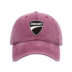 Basecap Herren Druckten DU.CA.Ti, Unisex Vintage Verstellbar Baseball-Mütze, Sport Golf Reisen Basecap für Damen Herren-Pink||1 Piece von JUMBOZ