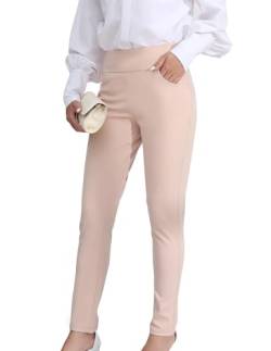 JUOIANTANG Damen Business Hose Taille Dehnbar Lounge Hose mit Taschen für Elegante Outfits S-XXL von JUOIANTANG