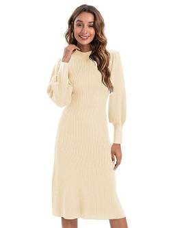 JUOIANTANG Strickkleid Damen Winter Langpullover Modisches Langarm Kleid für Frauen, Winterkleider und Pulloverkleid, Partykleider und Wollkleid für Damen XS-XXL von JUOIANTANG