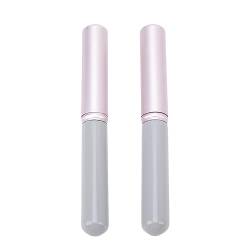 2 x Lippenpinsel mit Kappe, professioneller weicher Lippen-Make-up-Pinsel, tragbarer Mehrzweck-Pinsel, Lippenpinsel, Lippenstift, Lipgloss-Applikator, Werkzeug von JUOPZKENN