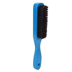 Bartbürste für Herren, ergonomischer Holzgriff, bequemer Griff, Styling-Bartbürste für feines, dünnes oder dickes Haar (blau) von JUOPZKENN