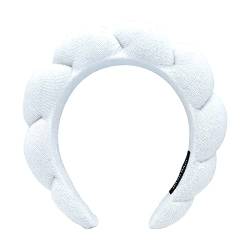 JUOPZKENN Kreatives Handgefertigtes Twist-Schwamm-Stirnband, Europäisches und Amerikanisches High-Totenkopf-Stirnband, Handtuch-Samt-Stirnband, Gedrehte Neue Kopfbedeckung(#2) von JUOPZKENN