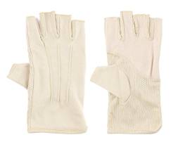 JURUAA Herren Sunblock Fingerlose Handschuhe Sommer UV-Schutz Fahren Baumwolle Handschuhe von JURUAA