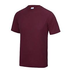 JUST COOL - Herren Funktionsshirt 'Cool T' / Burgundy, M von JUST COOL