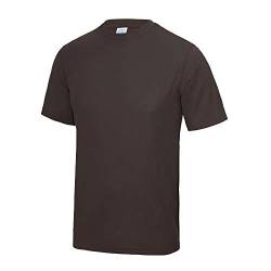 JUST COOL - Herren Funktionsshirt 'Cool T' / Hot Chocolate, L von JUST COOL