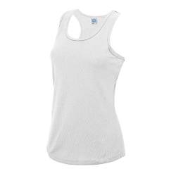 JustCool - Damen Cool Tanktop/Arctic White, S von JUST COOL