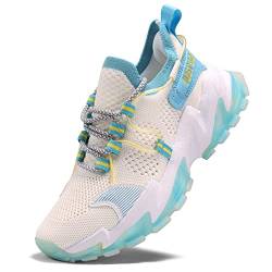 JUST SO SO Damen Laufschuhe Damen Sneakers Tennisschuhe Sportschuhe Freizeitschuhe Atmungsaktiv Laufschuhe Straßenlaufschuhe Sneaker Frauen Wanderschuhe für Sommer 39.5 von JUST SO SO