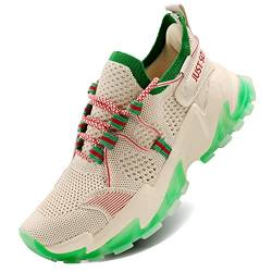 JUST SO SO Frauen Wanderschuhe Sommer Atmungsaktive Anti-Rutsch Tennis Laufschuhe Outdoor Mode Casual Sneakers Straßenlaufschuhe 42 von JUST SO SO