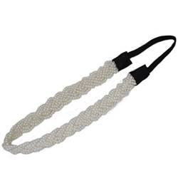 JUSTFOX - Haarband mit geflochtenen Perlen von JUSTFOX