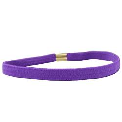 JUSTFOX - Sporthaarband Stirnband Haargummi Haarband für Sport Fussball, Yoga, Fitness Lila von JUSTFOX