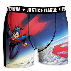 Justice League DC Comics Herren Boxershorts Gerechtigkeitsliga - 7 TOP Batman/Superman Design's in S/M/L/XL/XXL (L/6/50, Flying Superman) von JUSTICE LEAGUE