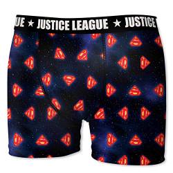 Justice League DC Comics Herren Boxershorts Gerechtigkeitsliga - 7 TOP Batman/Superman Design's in S/M/L/XL/XXL (L/6/50, Superman Sign) von JUSTICE LEAGUE