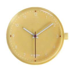 Uhr Justo Uhrengehäuse Modell klein 32 mm PICCOLO CASSA MM 32 Gelb Zahlen von JUSTO