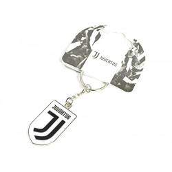 Juventus FC Wappen Schlüsselanhänger, weiß / schwarz, Einheitsgröße von JUVENTUS