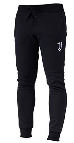 Juventus Herren-Hose, Fleece, offizielle Kollektion S Schwarz von JUVENTUS