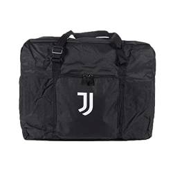 Wiederverschließbare Reisetasche, offizielles Produkt von JUVENTUS, Schwarz, Klappbare Tasche für den Einsatz im Koffer und bei Bedarf von JUVENTUS