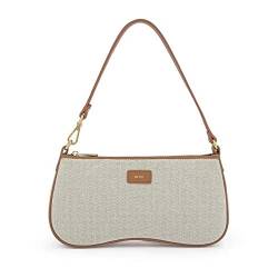 JW PEI Damen Eva Schulter Handtasche, Beige Leinwand von JW PEI