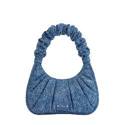 JW PEI Gabbi Denim Gerüschte Hobo-Handtasche - Blau von JW PEI