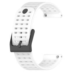 JYMYI 22mm Ersatzband Armband für Amazfit GTR 3 Pro/GTR 3 / GTR 2 Smartwatch Armbänder, Silikon Ersatzarmbänder Uhrenarmbänder für Amazfit GTR 47mm / GTR 2e Uhrenarmband Armbinde Gurt (Weiß) von JYMYI