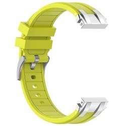 JYMYI 22mm Uhrenarmbänder für Amazfit GTR 47mm / GTR 3 Pro/GTR 3 Armband, Echt Silikon Ersatzarmbänder Smartwatch Armbänder für Amazfit GTR 2 / GTR 2e Uhrenarmband Ersatzband Armbinde Gurt (Gelb) von JYMYI