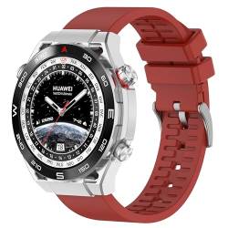 JYMYI 22mm Uhrenarmbänder für Huawei Watch GT Runner/Watch GT3 46mm Armband, Ersatzband Armbänder Uhrenarmband für Huawei Watch GT2 Pro/GT 2e / Watch 3 Ersatzarmbänder Armbinde Gurt (Rot) von JYMYI