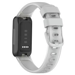 JYMYI Silikon Uhrenarmband für Fitbit Inspire 3 Armband, Ersatzband Fitbit Inspire 3 Bracelet Armbinde Gurt Watchband, Ersatzarmbänder für Fitbit Inspire 3 Armbänder Uhrenarmbänder (Grau) von JYMYI