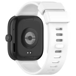 JYMYI Uhrenarmbänder für Redmi Watch 4 Smartwatch Armband, Redmi Watch 4 Ersatzarmbänder Uhrenarmband Gürtel, Komfortabel Silikon Armbänder für Redmi Watch 4 Armbinde Gurt Ersatzband (Weiß) von JYMYI