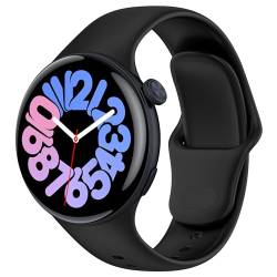JYMYI Uhrenarmbänder für Vivo Watch 3 Smartwatch Armband, Vivo Watch 3 Silikonband Ersatzarmbänder Uhrenarmband Gürtel, Komfortabel Armbänder für Vivo Watch 3 Armbinde Gurt Ersatzband (Schwarz) von JYMYI